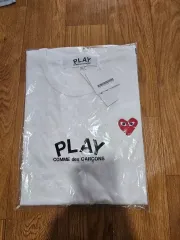 COMME des GARCONS PLAY 白 半袖 Tシャツ XL