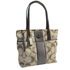 COACH コーチ F25771 シグネチャー キャンバス トートバッグ ショルダー
