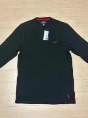 ポロラルフローレン ワッフル ロングスリーブ ブラック