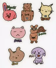 【中古】シール・ステッカー [単品] BTS(防弾少年団) カッティングステッカー7種セット DECO KIT同梱品