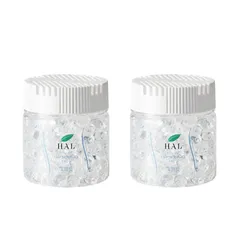 ハル・インダストリ エアソフィア 消臭ビーズ 本体140g 2個 無香料 ビーズタイプ ニオイ 置き型消臭剤 ペット臭 トイレ 下駄箱 車内 植物性消臭成分 脱臭 コンパクト