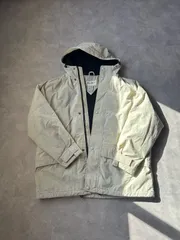 90s EddieBauer mountain jacket off white エディーバウアー　マウンテンジャケット　オフホワイト　フリース
