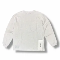 参考上代16500円 未使用 WTAPS 25AW AII / LS / COTTON 胸ポケット 長袖Tシャツ カットソー ロンT ダブルタップス 252ATDT-CSM11 ライトグレー 1 (3870M)