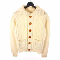 オレグカッシーニ Oleg Cassini ニットカーディガン M ホワイト 白