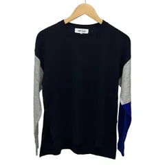 ENFOLD(エンフォルド) 長袖セーター サイズ38 M レディース美品 - ネイビー×ライトグレー×ブルー