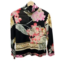 ✨タグ付き✨近年モデル レオナール カットソー トリム 40 花柄 ハイネック ✨タグ付き✨近年モデル レオナール カットソー トリム 40 花柄 ハイネック