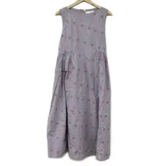 malaKALANCHOE(マーラカランコエ) ワンピース レディース - ライトパープル×ライトブルーグリーン×ブロンズ ノースリーブ/ロング