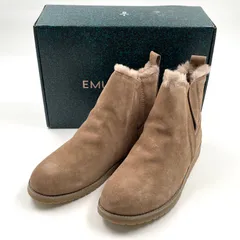 OG25 EMU エミュー サイドゴアブーツ 防水 ショートブーツ ムートンブーツ　EMU Australia　ブラウン　レディース 8