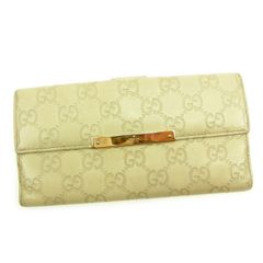 GUCCI マイクログッチシマ レザー 長財布 ゴールド - メルカリ