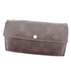 【最大30％OFF】ルイ・ヴィトン LOUIS VUITTON 長財布 モノグラム ポシェットポルトモネクレディ ブラウン レディース 中古