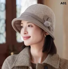 レディースバケットハット｜秋冬用・ウール混・UV対策
