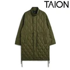 【即納】TAION タイオン アウター ミリタリーフライフロントダウンコート 長袖 ダウン コート ミドル丈 w113ml-1long