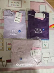 新品)ベベテイラー 紫系 120まとめ (Tシャツ 2 チルレンス 1)