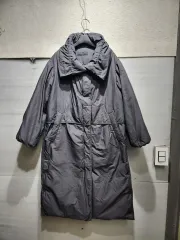 シスレー SISLEY ブラック ロング丈ダウンジャケット コート