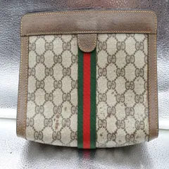 グッチ GUCCI クラッチバッグ セカンドバッグ オールドグッチ GGスプリーム ウェブライン