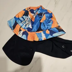 ニューヨーク・ヤンキース フローラル バケットハット & ネック COVER セット 53-55 サイズ