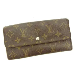 【最大30％OFF】ルイ・ヴィトン LOUIS VUITTON 長財布 モノグラム 旧ポシェットポルトモネクレディ ブラウン レディース 中古