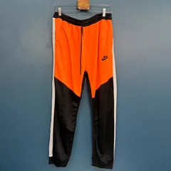 USA古着　ナイキ　NIKE トラックパンツ　ヴィンテージ　オレンジ×ブラック　ジャージ　スポーツウェア