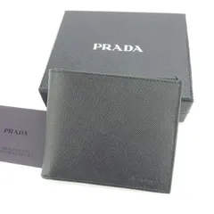 【最大30％OFF】プラダ PRADA 札入れ ロゴ ブラック レディース 中古