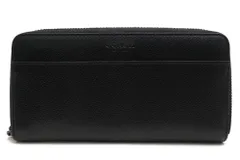 コーチ／COACH 長財布 財布 ウォレット メンズ 男性 男性用 レザー 革 本革 ブラック 黒  F74977 Accordion Wallet In Crossgrain Leather アコーディオン ウォレット 小銭入れあり ラウンドジップ ラウンド