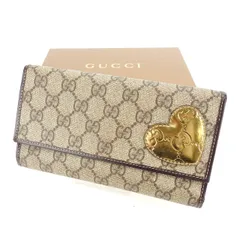 【最大30％OFF】グッチ GUCCI 長財布 ＧＧプラス×グッチシマ ブラウン系×ゴールド レディース 中古