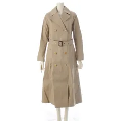 マッキントッシュ コットン 牛革 ベルト トレンチコート ジャケット アウター ロング ベージュ 6【中古】