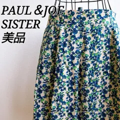 美品✨ ポール＆ジョー シスター PAUL & JOE SISTER フレア スカート フローラル シルク1 00 ショート丈 ミニ丈 花柄 総柄 フラワー プリント 春夏 きれいめ フェミニン 大人可愛い 上品 軽やか 高級素材