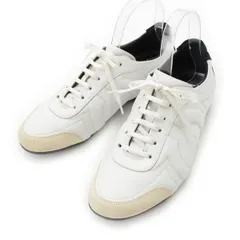 サルヴァトーレフェラガモ レザー ガンチーニ ローカット スニーカー シューズ ホワイト 8【中古】