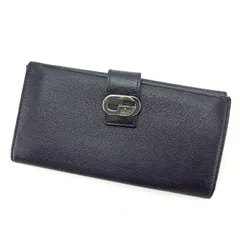 【最大30％OFF★ウィンターセール】グッチ GUCCI 長財布 インターロッキングG ブラック×ブラックシルバー レディース 中古