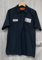 ネイビー RED KAP／レッドキャップ／半袖シャツ／BAMSタグ／M／ネイビー