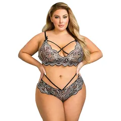 【新品】 [comeondear] レディース ブラジャー ショーツ 上下セット 大きいサイズ レース ブラジャーセット セクシー 下着 かわいい リボン付き ノンワイヤー 締め付け感ない 脇高ブラ＆ショーツセット 1