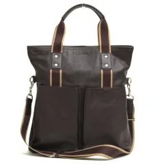 コーチ／COACH バッグ トートバッグ 鞄 ハンドバッグ メンズ 男性 男性用レザー 革 本革 ダークブラウン 茶 ブラウン  F70558 Heritage Web Leather Foldover Tote ヘリテージ ウェブ レザー フォルド オーバー