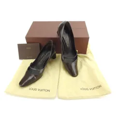 【最大30％OFF】ルイ・ヴィトン LOUIS VUITTON パンプス ♯34 ブラウン×ゴールド レディース 中古