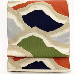 ［6219］袋帯 立波文様 金銀糸 六通 正絹 着物 フォーマル