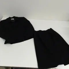 送料無料★LA VORO★スカートスーツ　ブラックスーツ　上下　セットアップ★黒★7AR #60530sj128