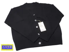 MUJI 無印良品 Vネックカーディガン ウール 黒 レディースM 洗えるウール ミドルゲージ 未使用品 【送料無料】 A-9045【質屋出品】