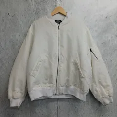 AZUL アズール 白 長袖 メンズF MA1ジャケット ワンカラー カジュアル シンプル ◇〇