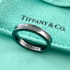 ティファニー 17.5号 1837 ナロー リング ブラック チタン XL2fe