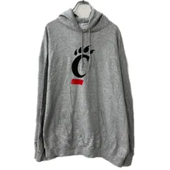 Champion プリントスウェット パーカー 3XL グレー チャンピオン フーディー 裏起毛 ビッグサイズ プルオーバー トップス 秋物 a712-6211