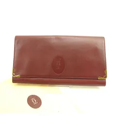 【最大30％OFF★ウィンターセール】カルティエ CARTIER クラッチバッグ マストライン ボルドー×ゴールド レディース 中古