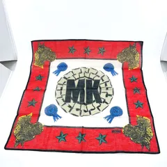 MICHIKO KOSHINO ミチココシノ ハンカチ　スカーフ　コットン　MKロゴ　カラフルのサムネイル