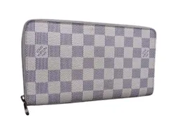 LOUIS VUITTON ルイヴィトン 財布 ダミエアズール ジッピーオーガナイザー N60012 アズール PVC レザー ユニセックス ラウンドファスナー 長財布