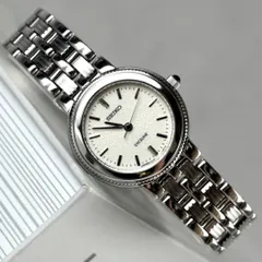 【新品電池交換】 SEIKO セイコー EXCELINE エクセリーヌ ラウンド シルバー レディース 腕時計 ladies wacth クォーツ quartz 稼働品