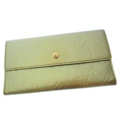 【最大30％OFF★ウィンターセール】ルイ・ヴィトン LOUIS VUITTON 長財布 ヴェルニ ポルトトレゾールインターナショナル ライムイエロー レディース 中古
