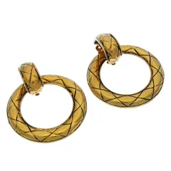 【最大30％OFF★ウィンターセール】シャネル CHANEL イヤリング リング ヴィンテージ ゴールド レディース 中古