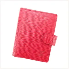 【最大30％OFF】ルイ・ヴィトン LOUIS VUITTON 手帳カバー エピ /アジェンダミニ レッド レディース 中古