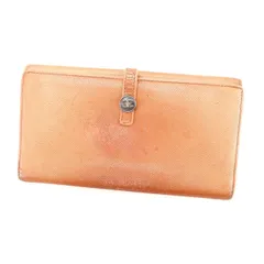 【最大30％OFF★ウィンターセール】シャネル CHANEL 長財布 ココボタン オレンジ レディース 中古