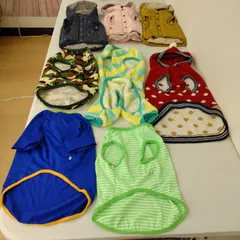 【TAKA57-92】◇ 未検品 SWEET PUPPY&I DOG ｢犬用衣服 春夏秋冬 ダウンベスト アクリルセーター フリース 他｣ サイズ(XXL) まとめ売り 8点セット