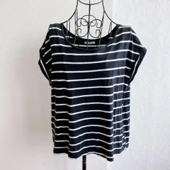 美品✨ ザラ ZARA ベーシック コレクション ZARA WOMAN Tシャツ ノースリーブ ボーダー 薄手 半袖 ボートネック カットソー フレンチスリーブ ドルマンスリーブ ゆったり ショート丈 クロップド丈 カジュアル ベーシック Sサイズ 小さめ