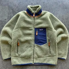 パタゴニア クラシック レトロ-X セージ グリーン フリース ジャケット XS